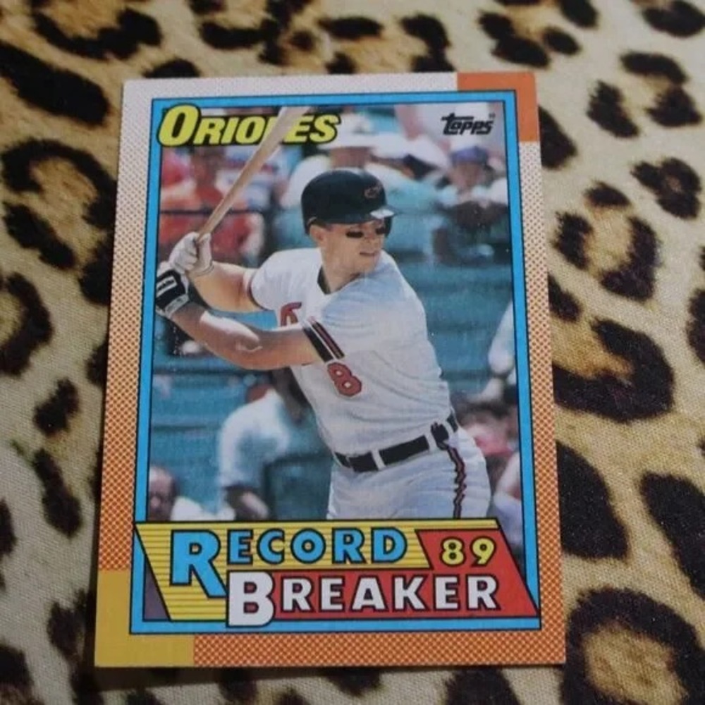 MLB Orioles Record Breaker Trading Card - Red, Blue, Yellow